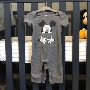 Short sleeved/long pant Mickey onesie